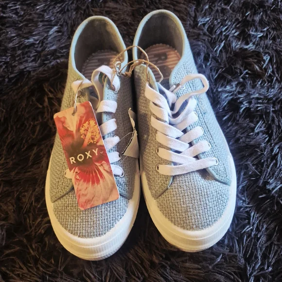 Roxy Marina Blue Sneakers Size 8.5 - Picture 2 of 11